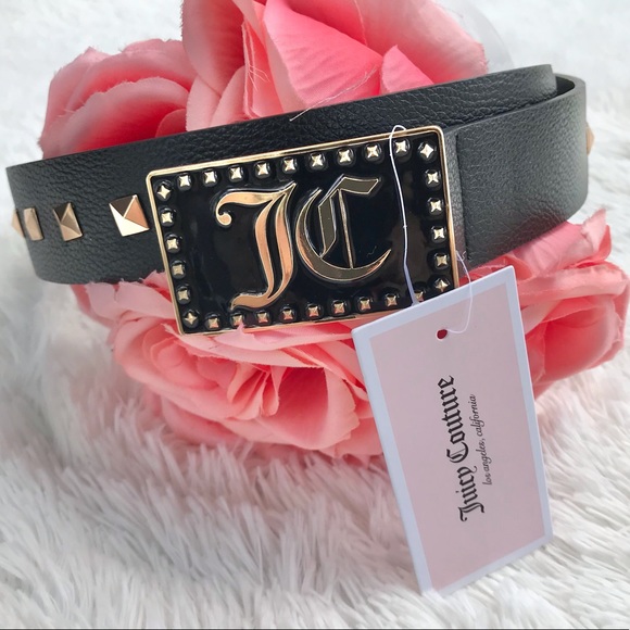 Juicy Couture Accessories Nwt Juicy Couture Belt Black With Gold